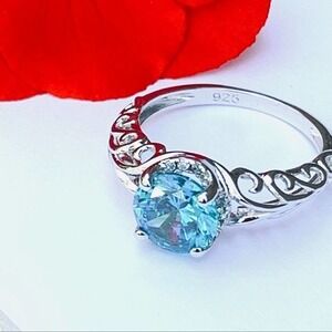 New Sterling Silver Swarovski Elements Crystal Ring